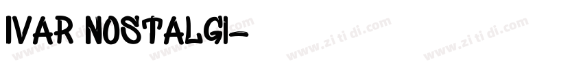 Ivar Nostalgi字体转换